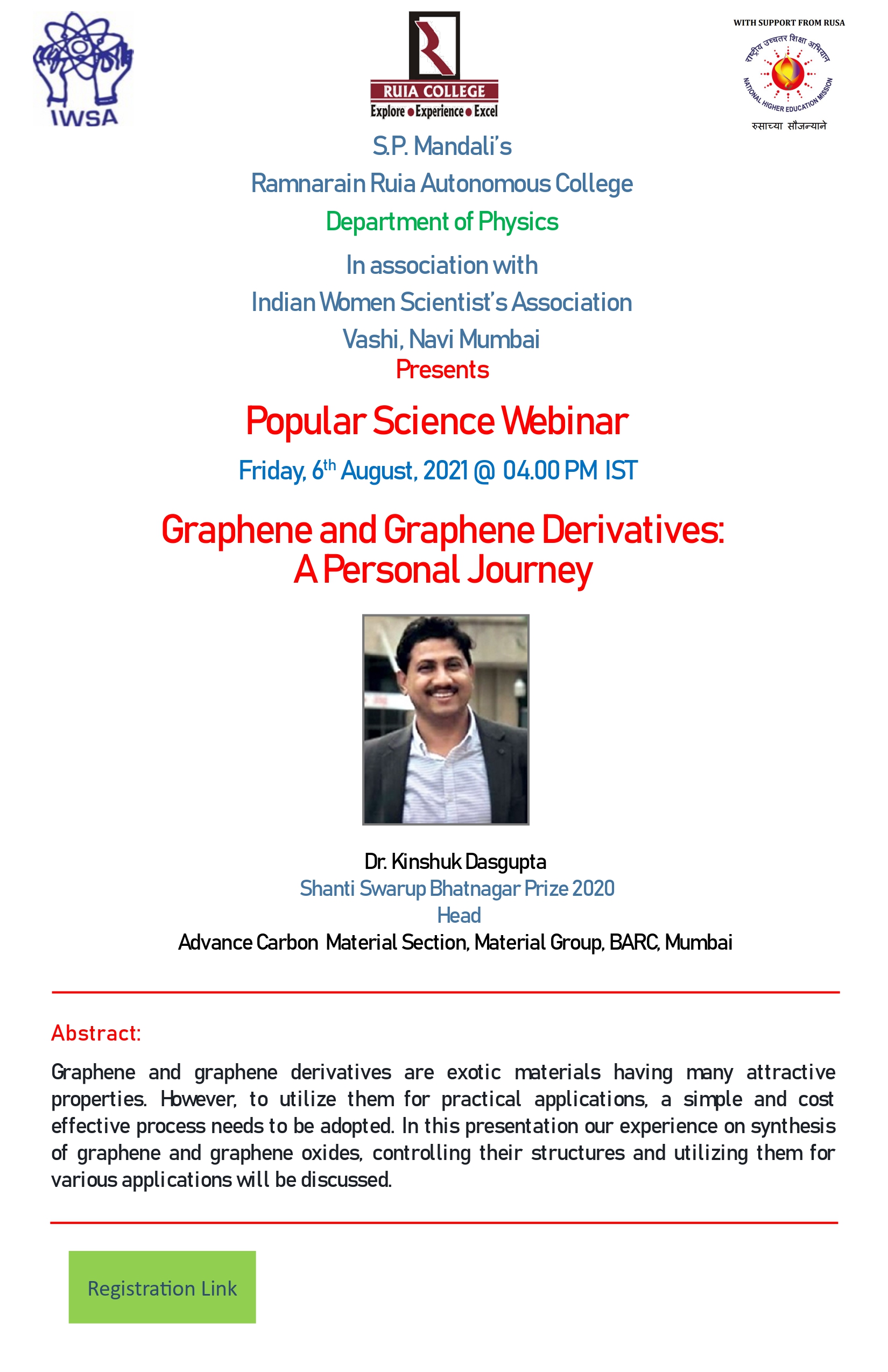 Graphene and Graphene Derivatives: A personal journey